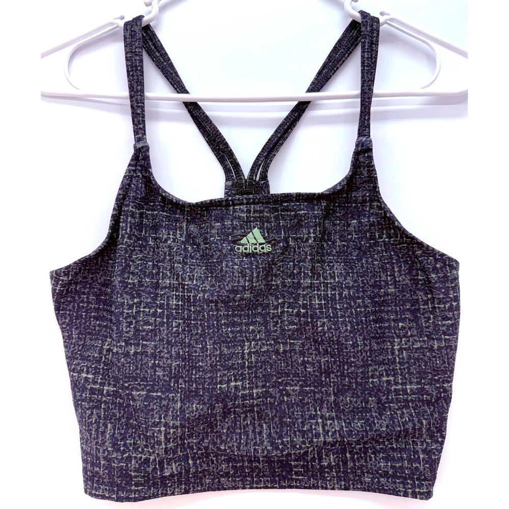Adidas Girls Sz‎ 12 Abstract Crop Sports Tank Y2K Athleisure Crossback